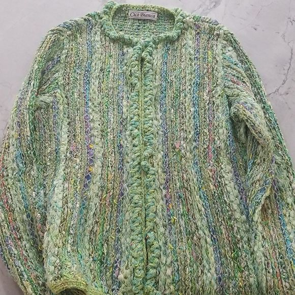 cici Bianca knit Cardigan, Women's M vintage - Picture 7 of 8